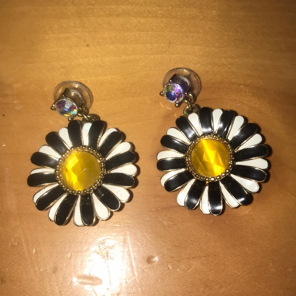 Sunflower hanging earrings